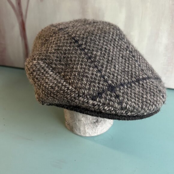 Ralph Lauren Herringbone Lamb's Wool Tweed Men's Newsboy Cap Size Small Medium - Picture 11 of 11
